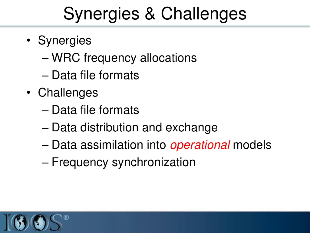 synergies challenges