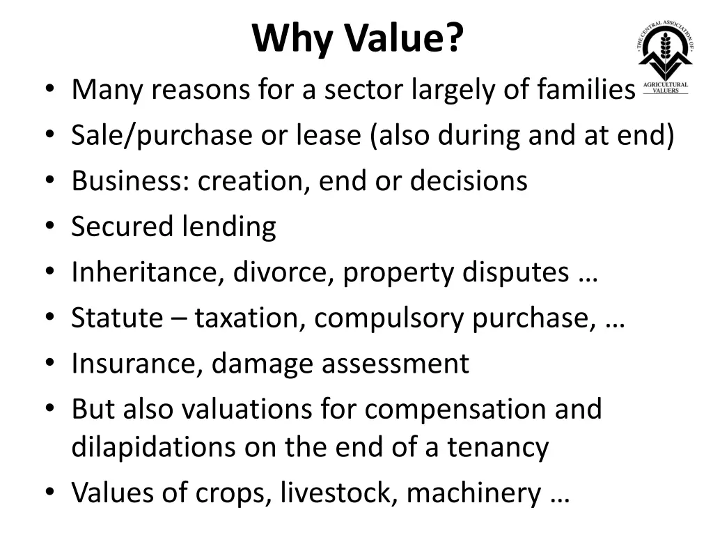 why value