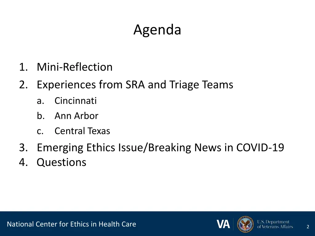 agenda