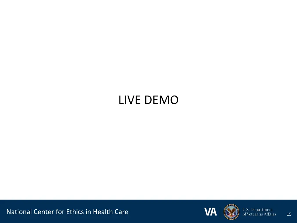 live demo