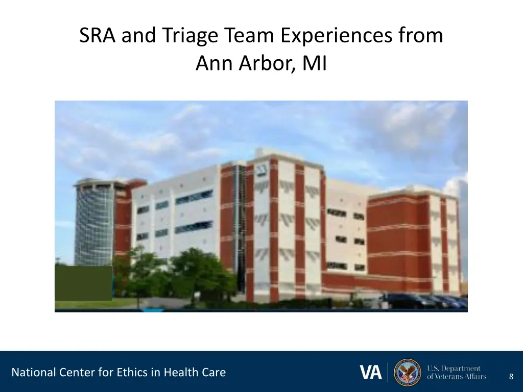 sra and triage team experiences from ann arbor mi
