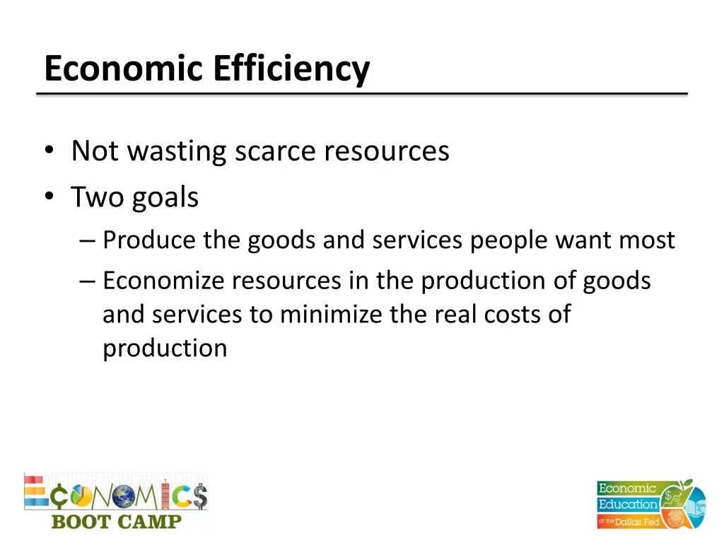 economic efficiency