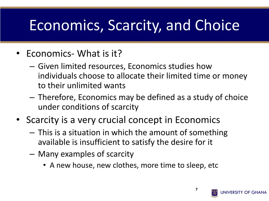economics scarcity and choice 1