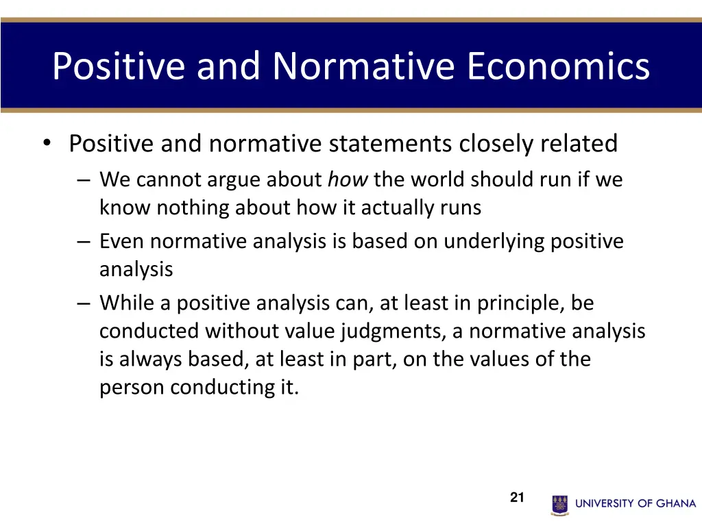 positive and normative economics 1