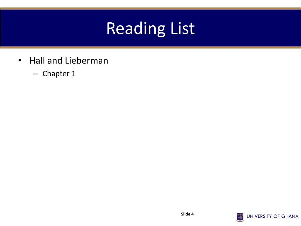 reading list