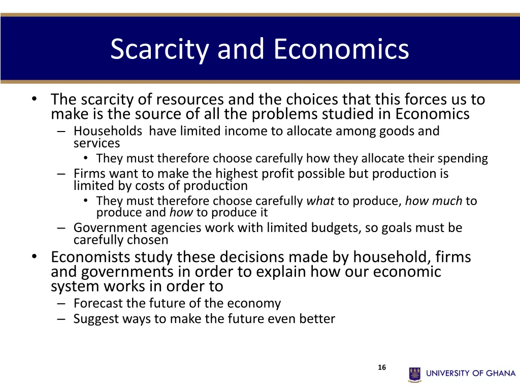 scarcity and economics