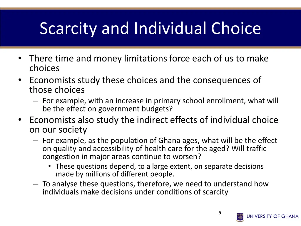 scarcity and individual choice 1