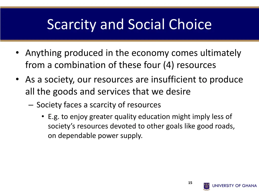 scarcity and social choice 5