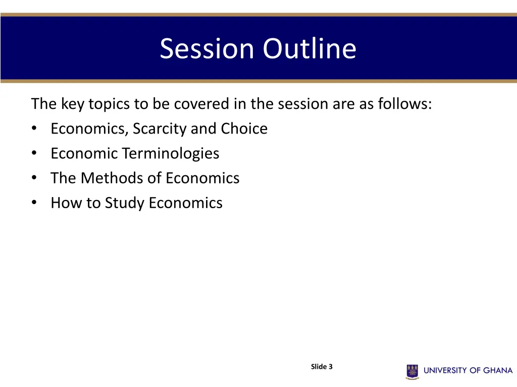 session outline