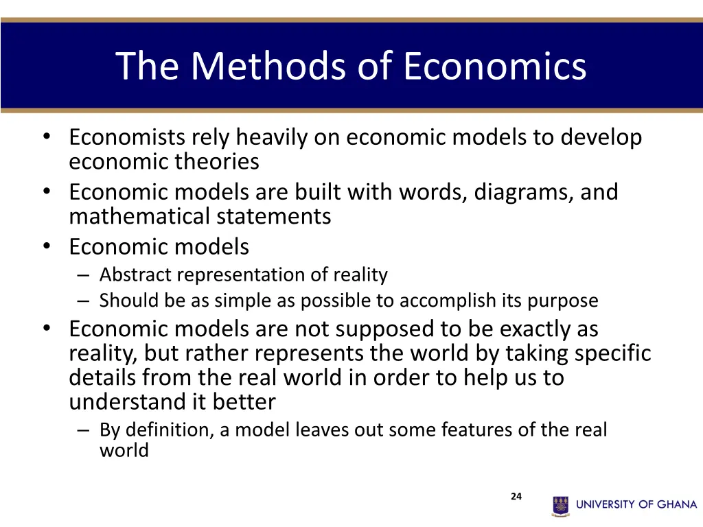 the methods of economics