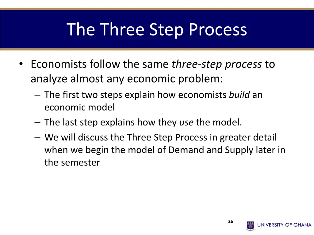 the three step process