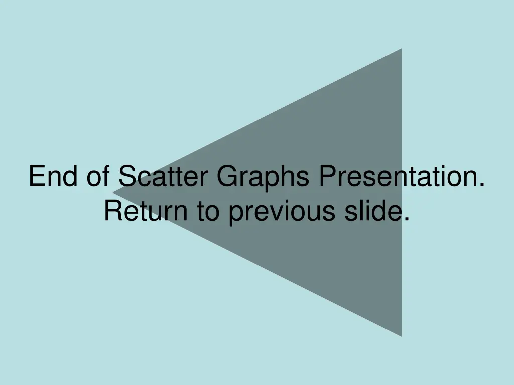 end of scatter graphs presentation return