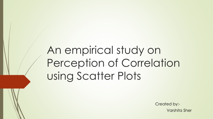 an empirical study on perception of correlation