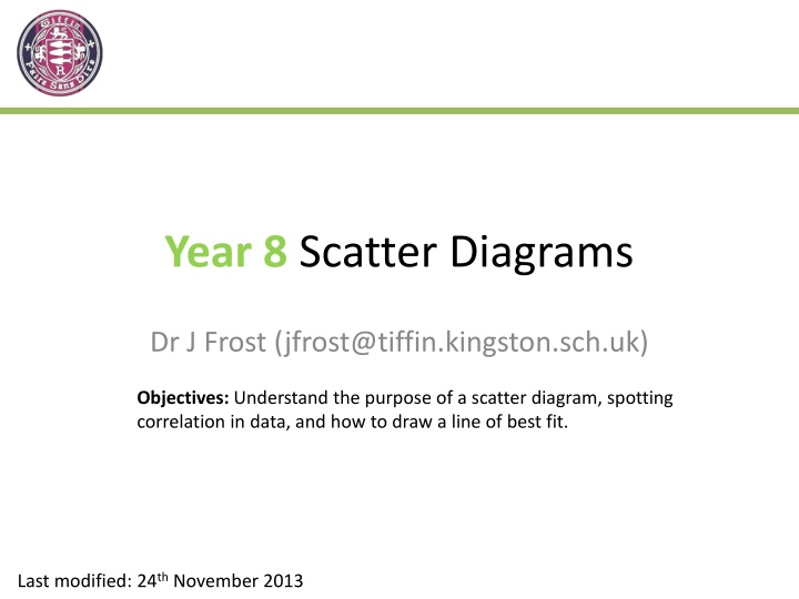 year 8 scatter diagrams
