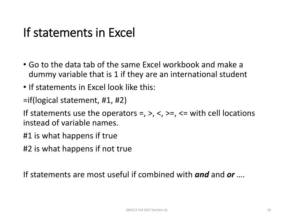 if statements in excel if statements in excel