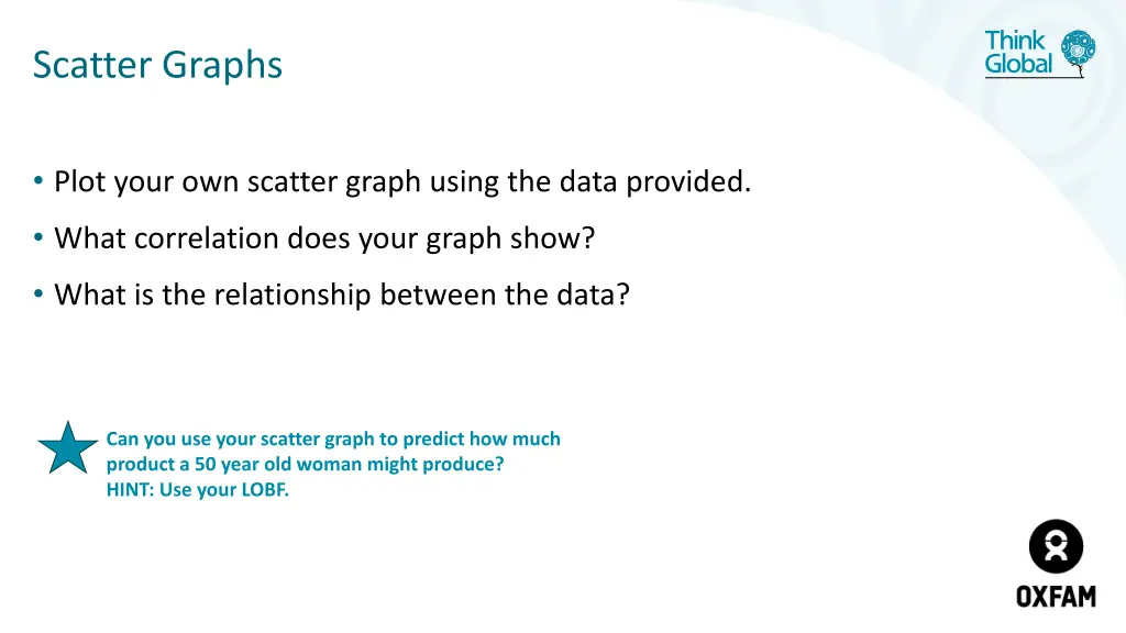 scatter graphs 7