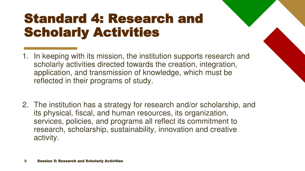 standard 4 research and standard 4 research