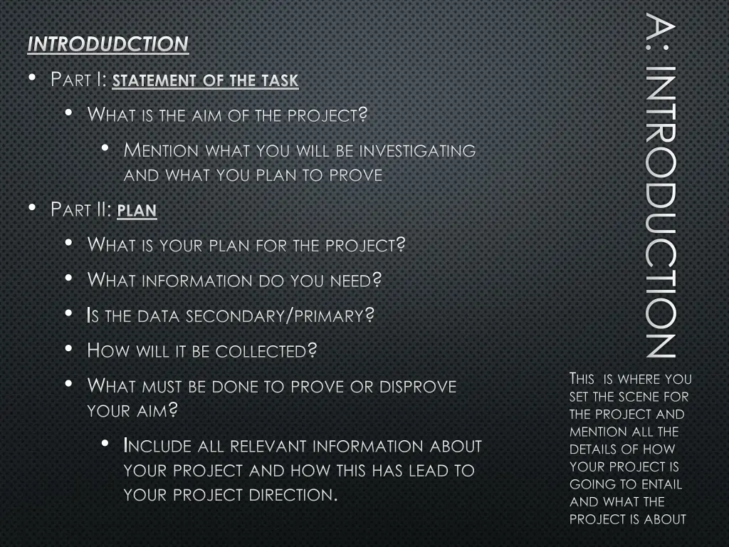 a introduction