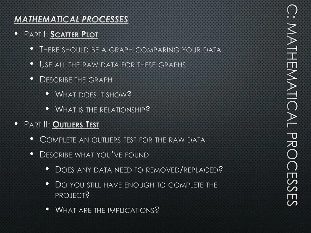 c mathematical processes