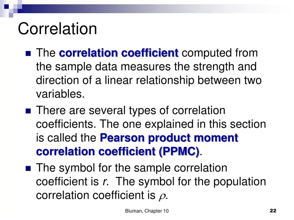 correlation