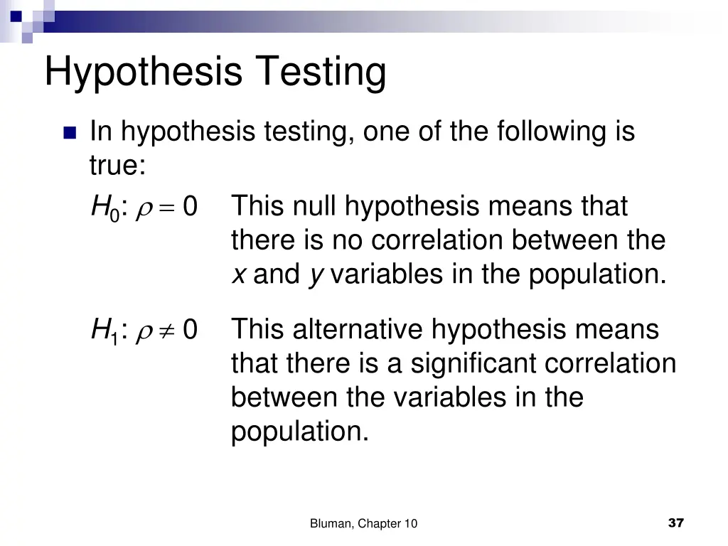 hypothesis testing