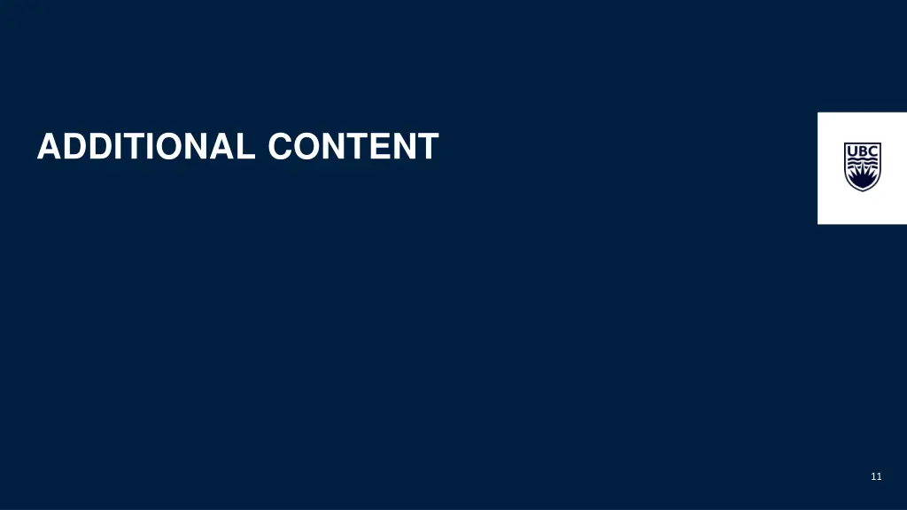 additional content