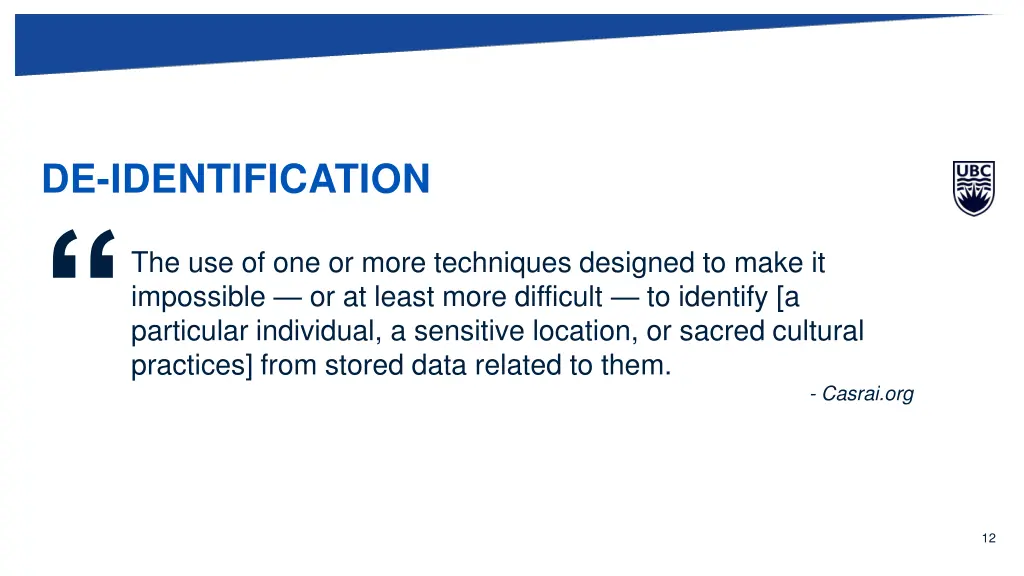 de identification