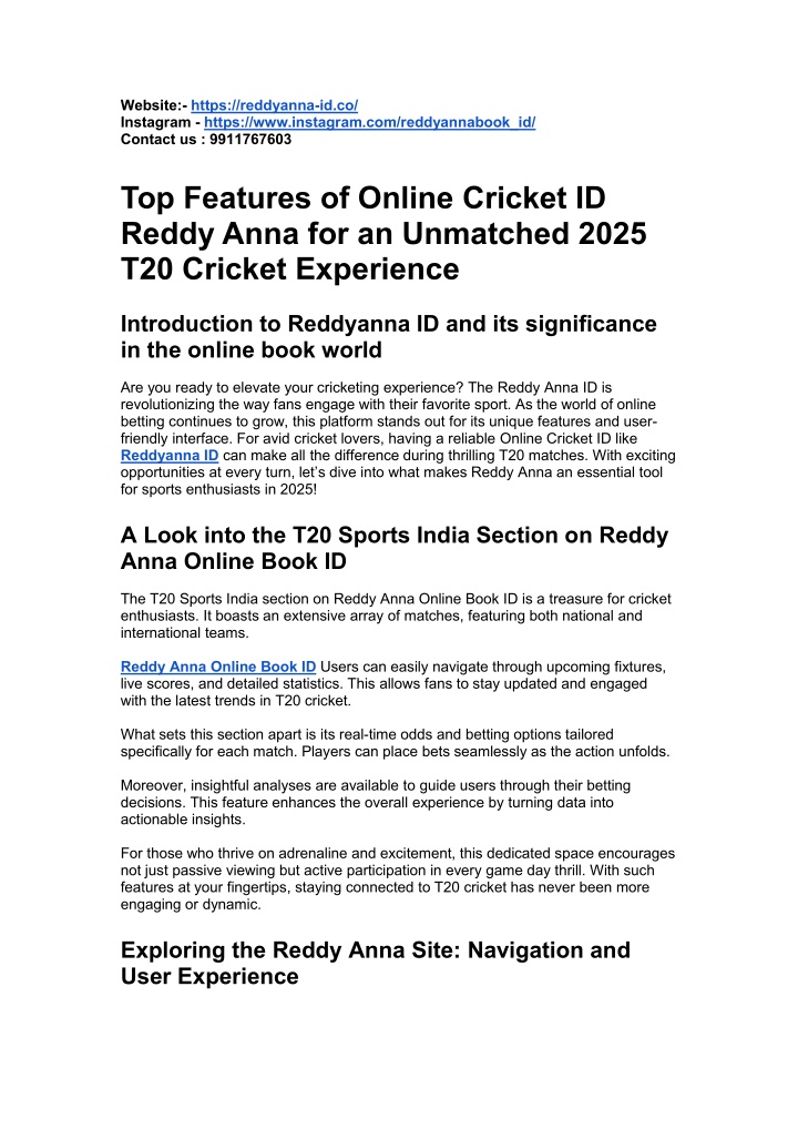 website https reddyanna id co instagram https
