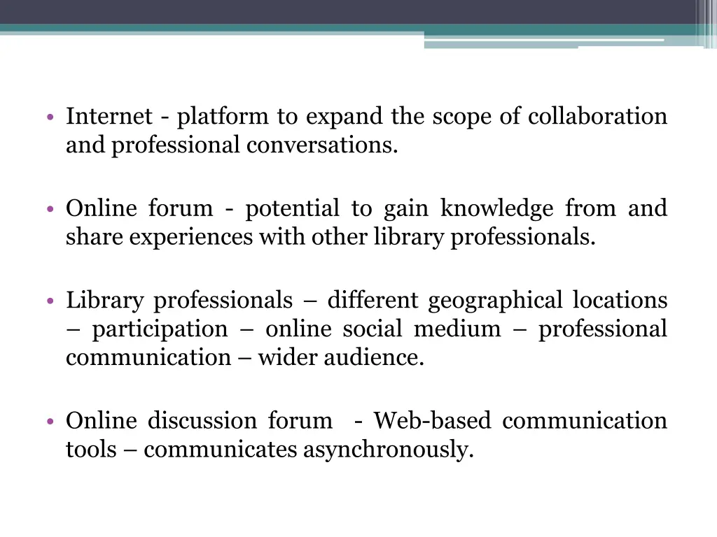 internet platform to expand the scope