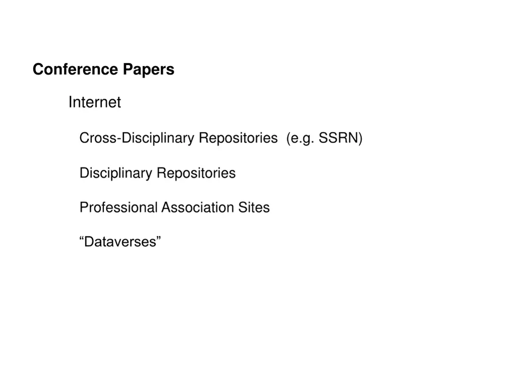 conference papers