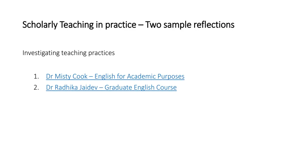 scholarly teaching in practice scholarly teaching