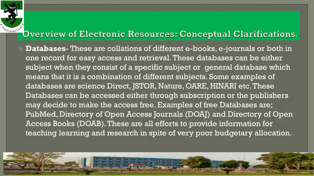 databases these are collations of different