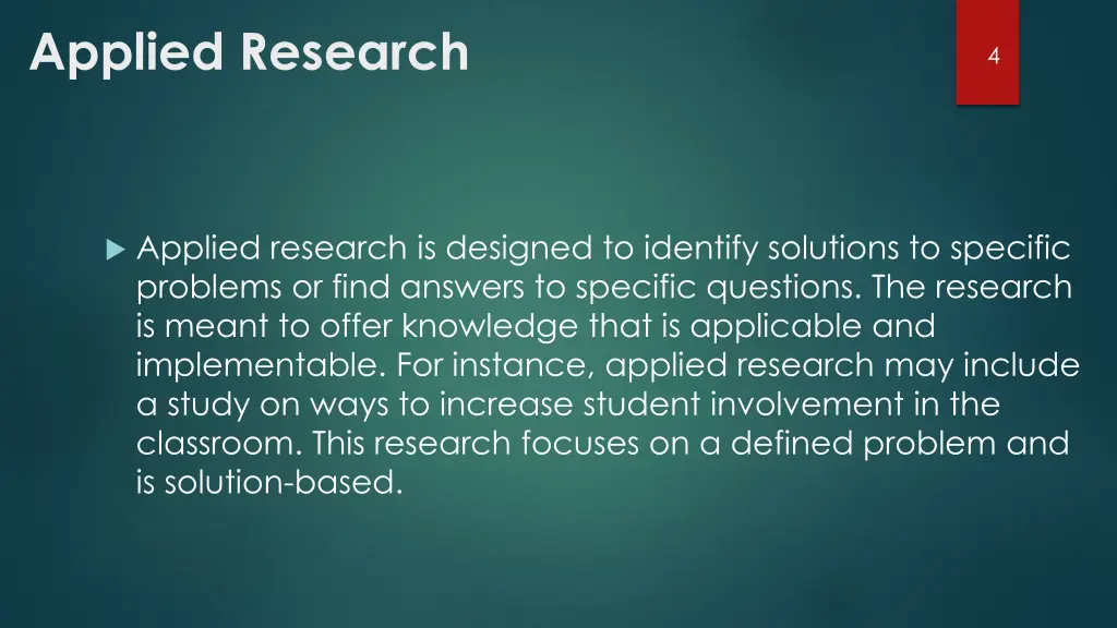 applied research