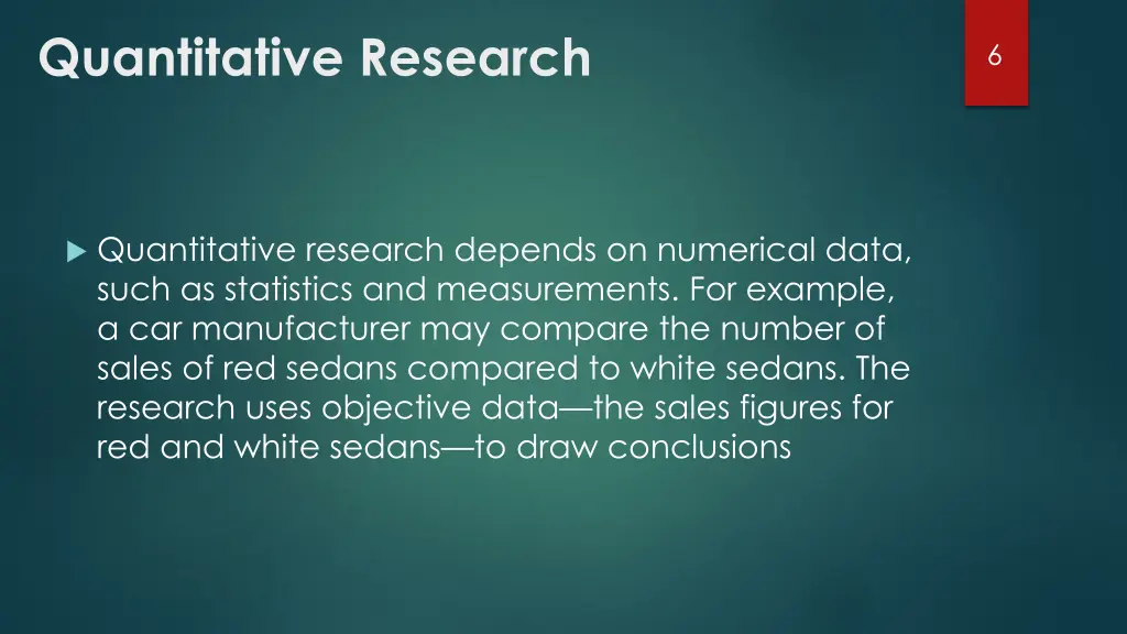 quantitative research