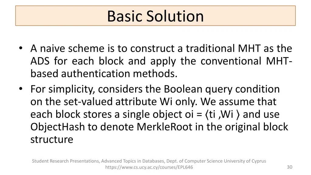 basic solution