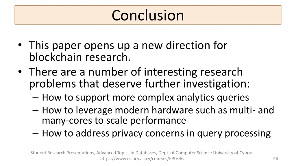 conclusion