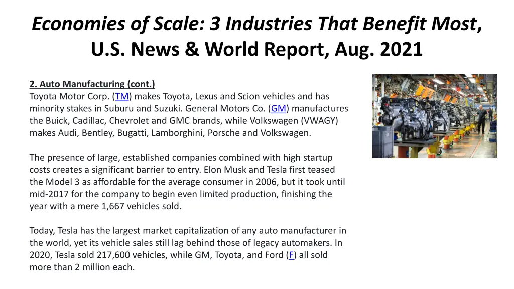 economies of scale 3 industries that benefit most 4