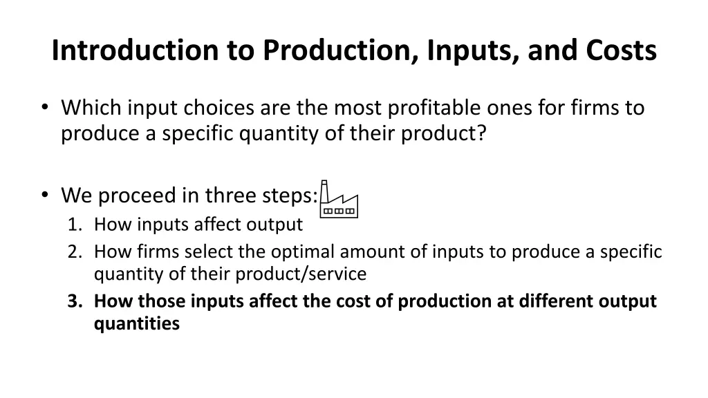 introduction to production inputs and costs 1