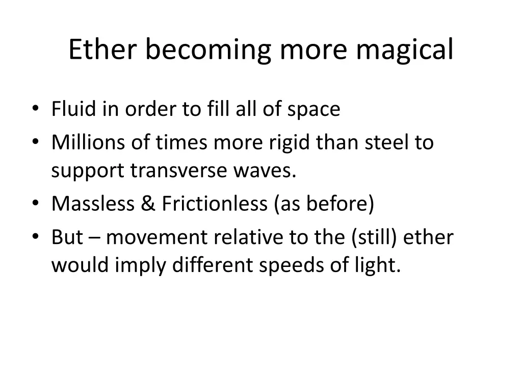 ether becoming more magical