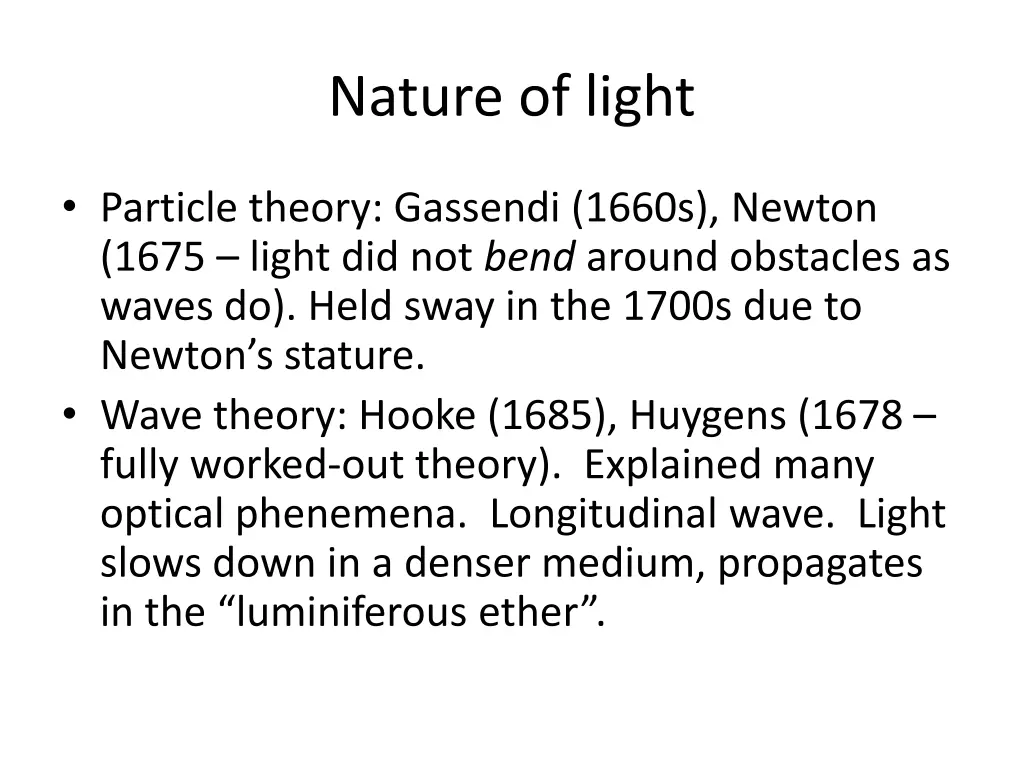 nature of light