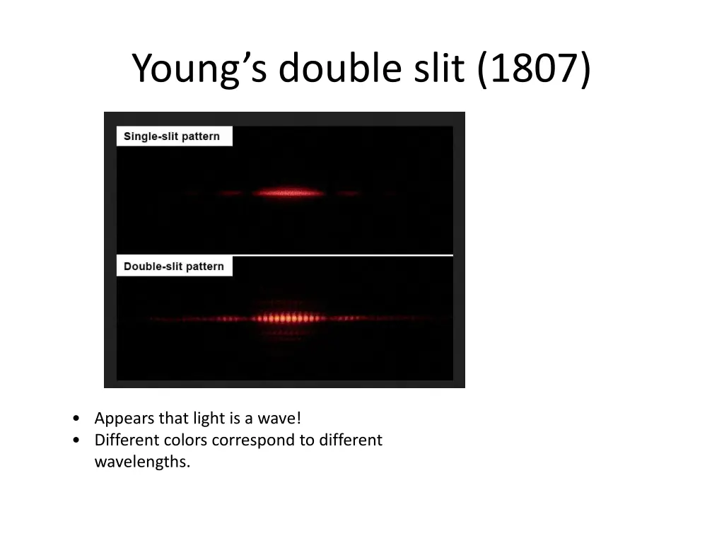young s double slit 1807