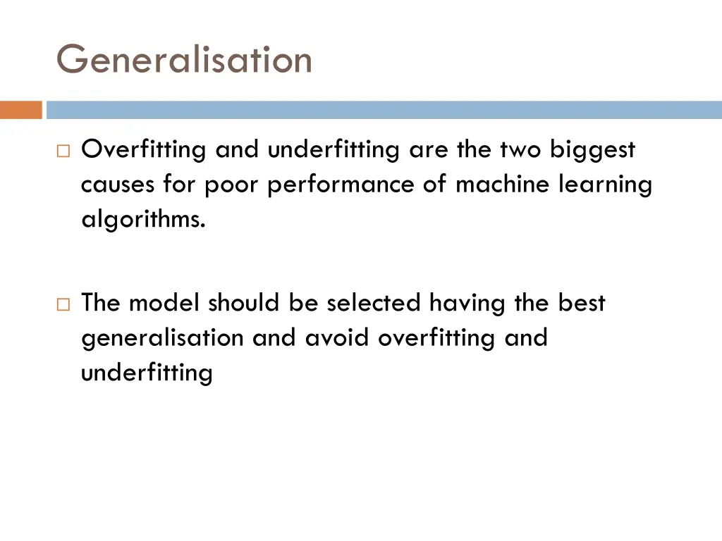 generalisation 1