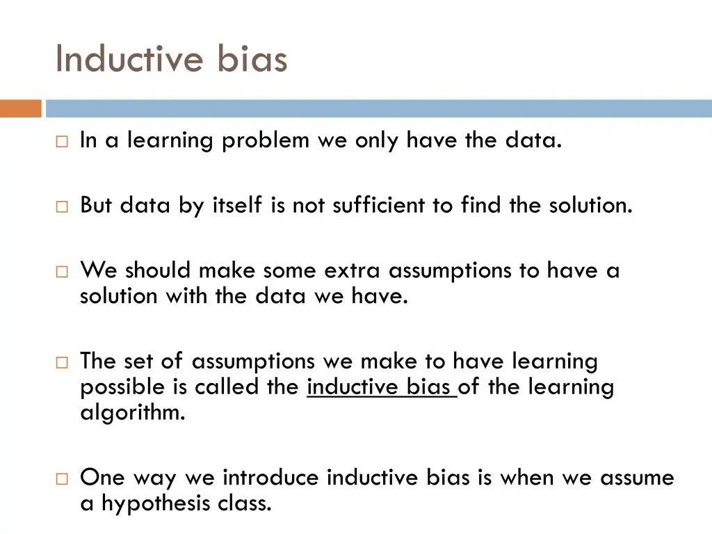 inductive bias