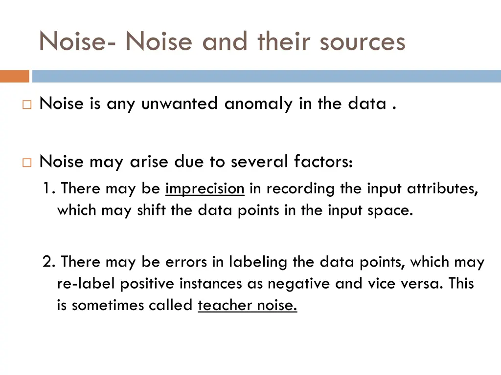 noise noise and their sources