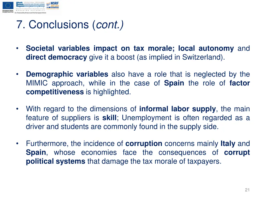 7 conclusions cont