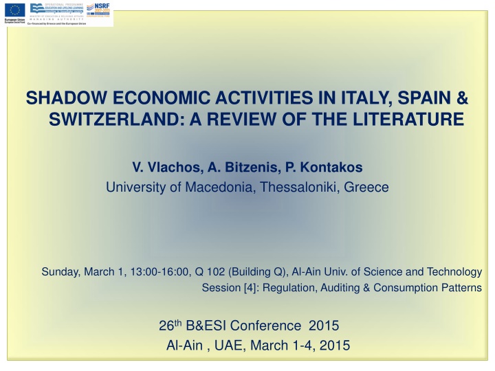 shadow economic activities in italy spain