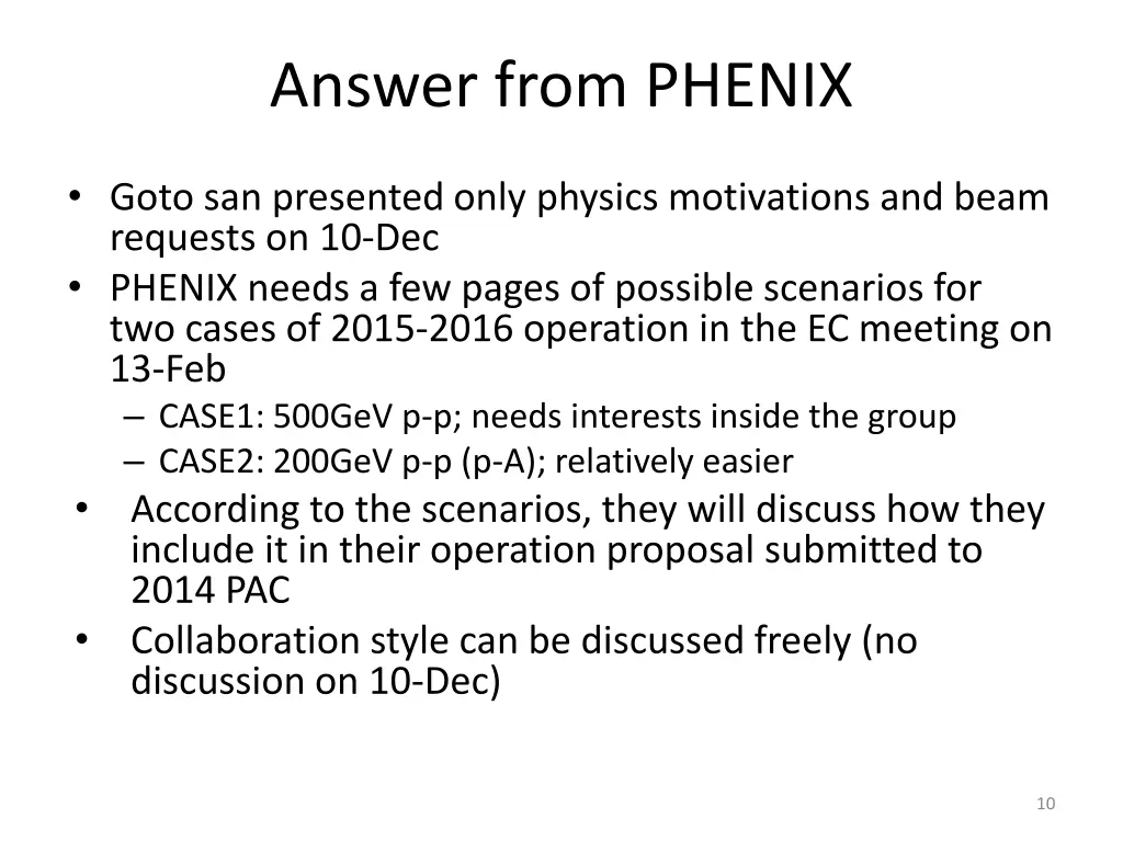 answer from phenix
