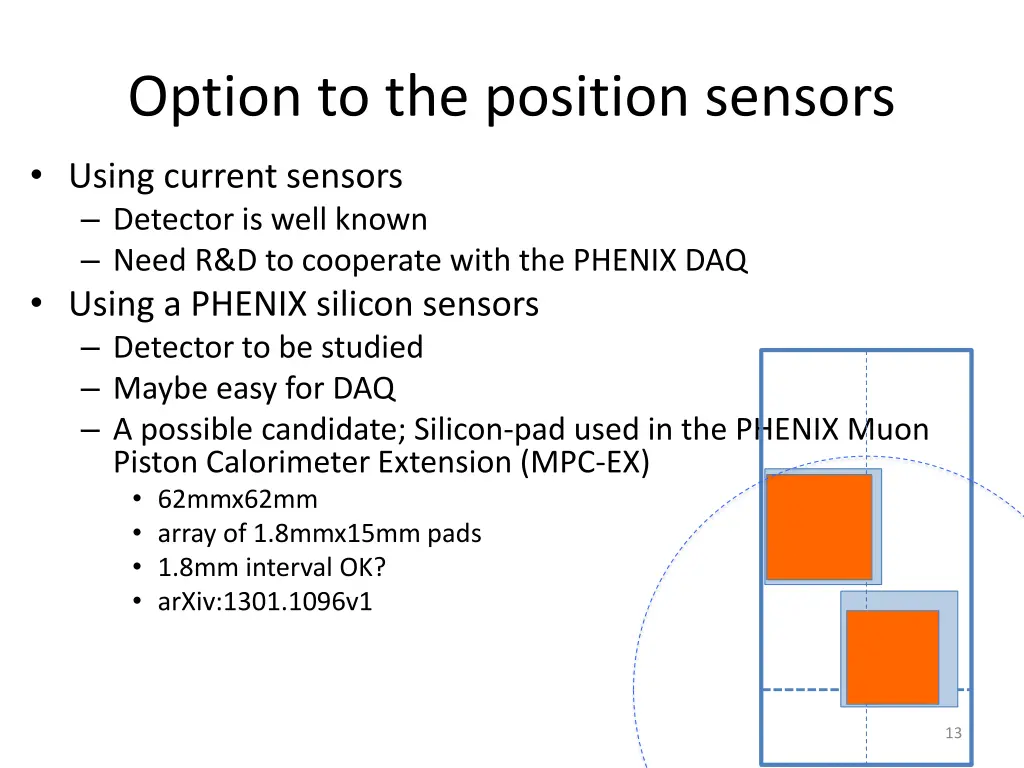 option to the position sensors