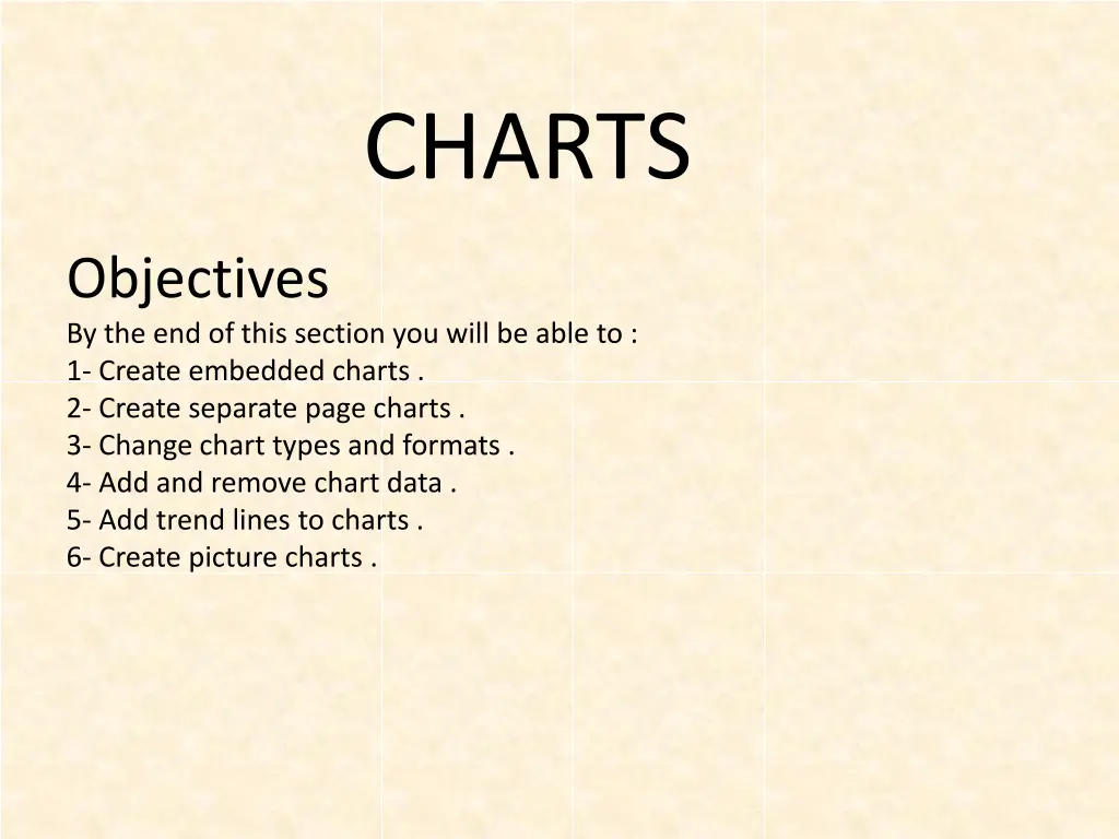 charts