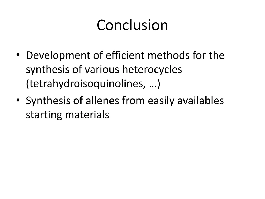 conclusion